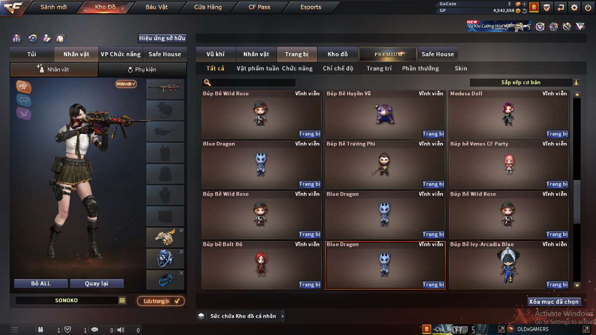 shop acc cf uy tin gia re